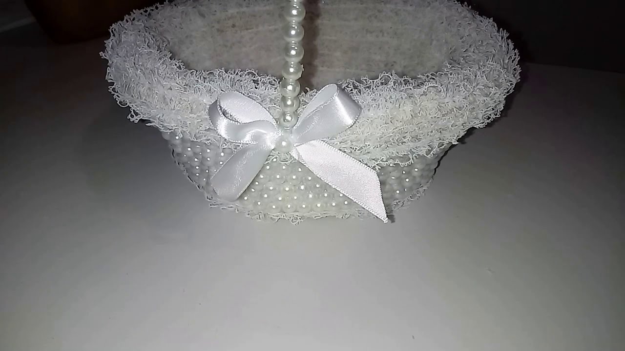 Cestinha de florista para casamento.