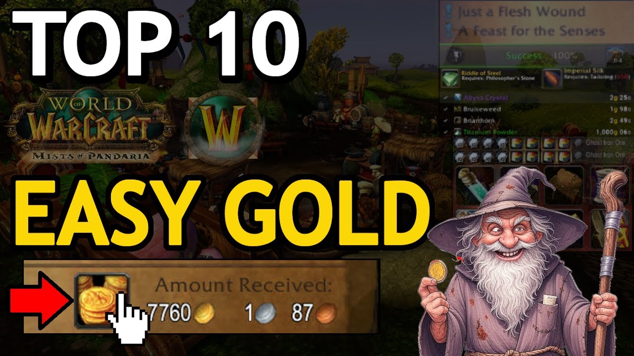 TOP 10 BEST Solo Gold Making Methods in MoP Classic!👀 EXPLAINED IN UNDER 2 MINUTES [2026] WoW Guide