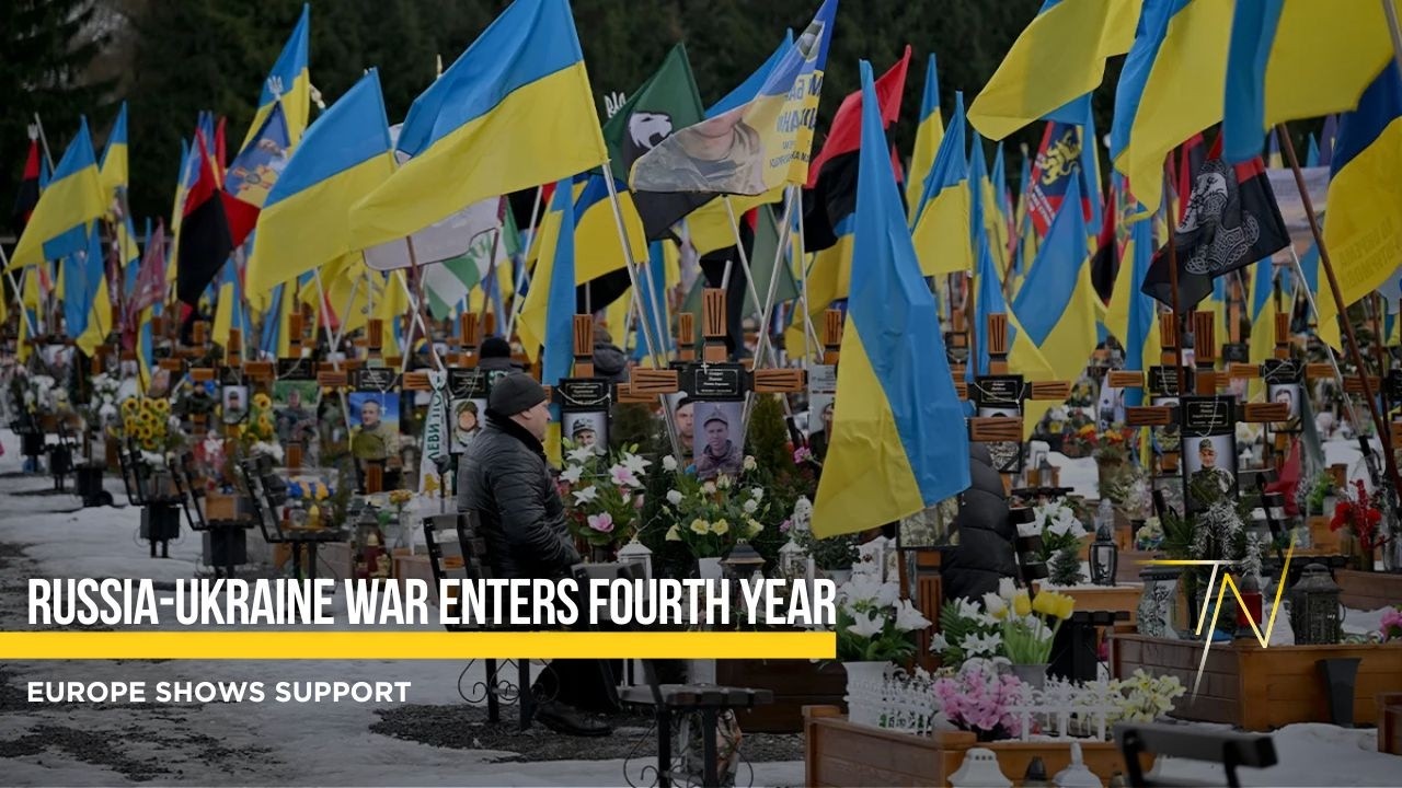 Europe shows support as Russia-Ukraine war enters fourth year