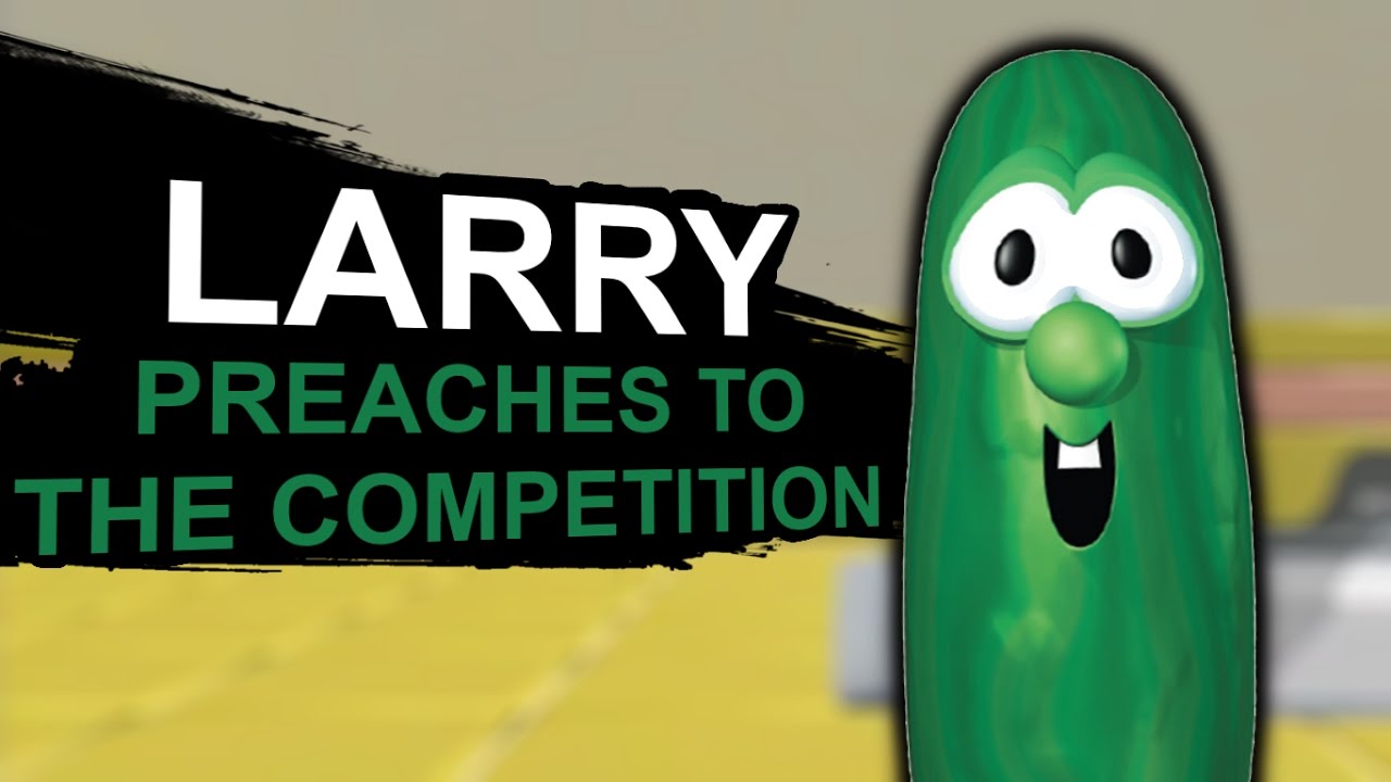 What if Larry the Cucumber from Veggietales was in Smash Bros? (Smash Bros Lawl Moveset)