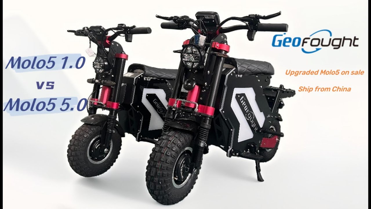Geofought Molo 5 electric scooter Version 5.0 vs. Version 1.0. Which one would you prefer?