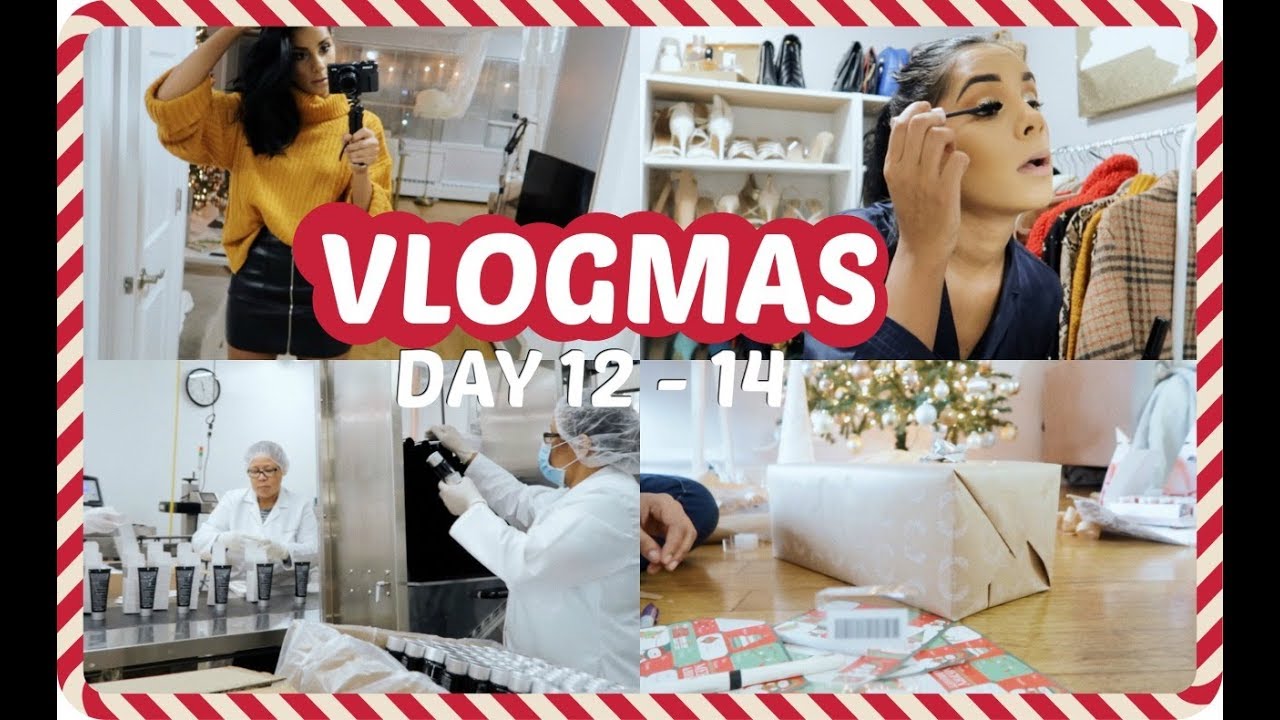 VLOGMAS DAY 12-14 | How I REALLY Get Ready, Lab Tour + Wrapping Gifts