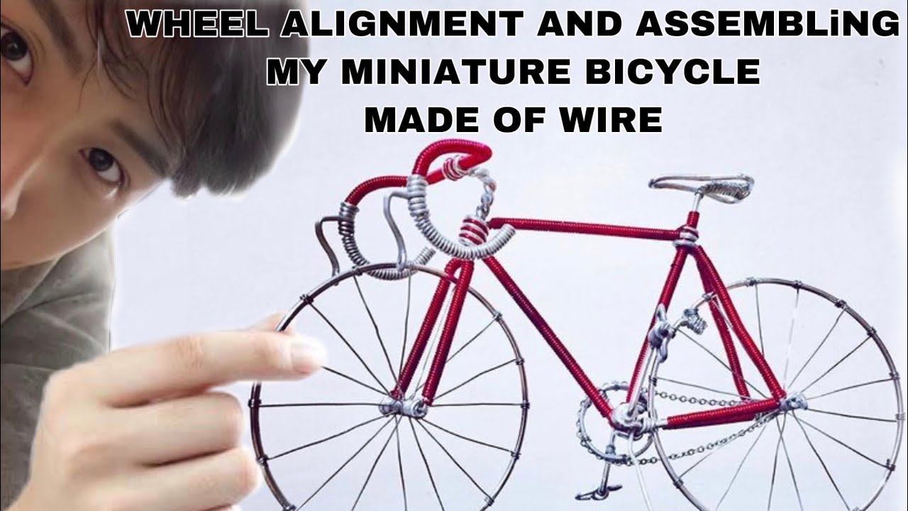 Assembling my Miniature Wire Bicycle 🚴&zwj;♀️ #miniature #bike