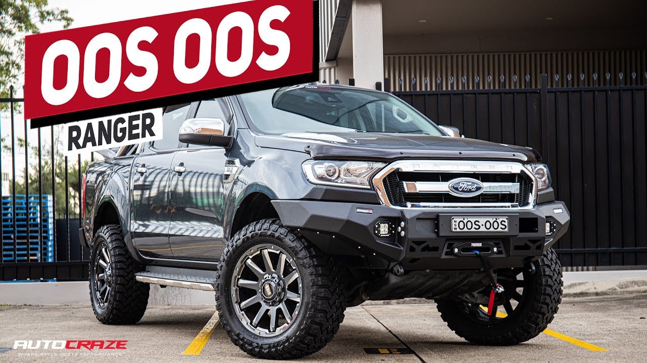OOS OOS FORD RANGER (GIANT MODIFIED RANGER) | FORD RANGER WHEELS, RIVAL BULL BAR, WINCH & MORE.