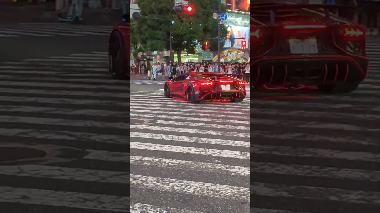 🔥💥 Awesome! Dangerous Sound Lamborghini Collection from Shibuya. Japan