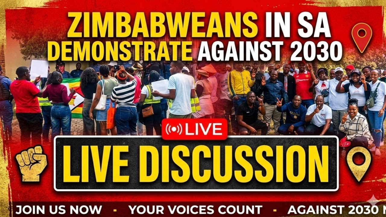 Zimbabweans in SA Demands Referendum as They Protest Against 2030 | LIVE TALK