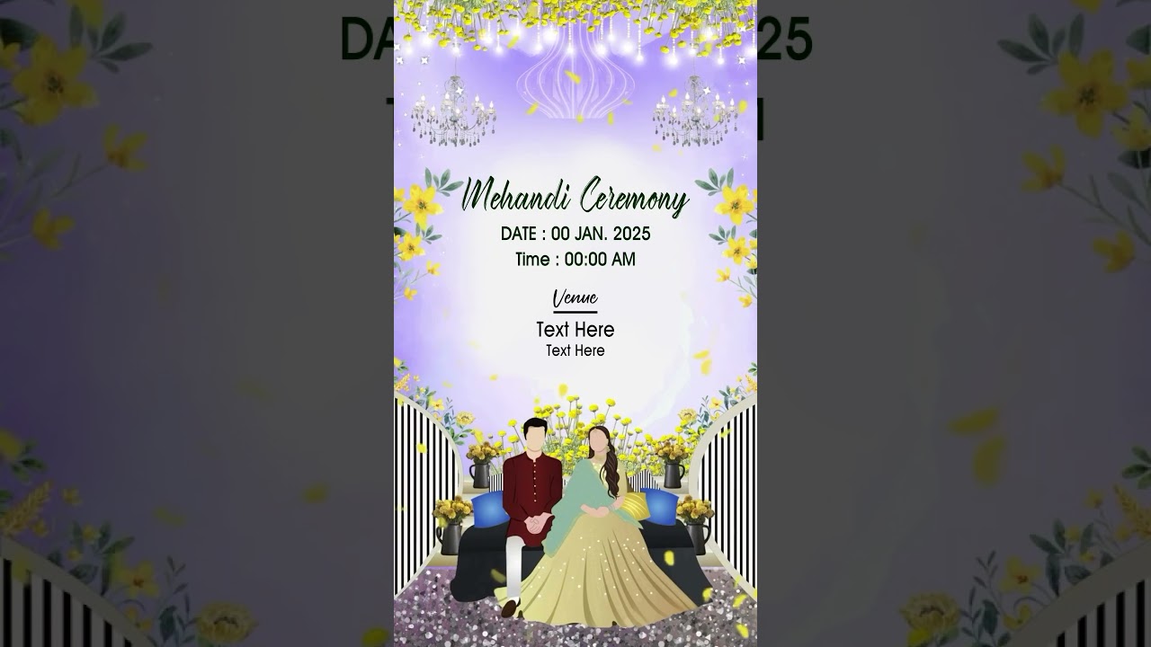 vertical Wedding invitation Edius Project-68 |Whatsapp Invitation |Edius 7-8-9-10-11 (M-9414402138)