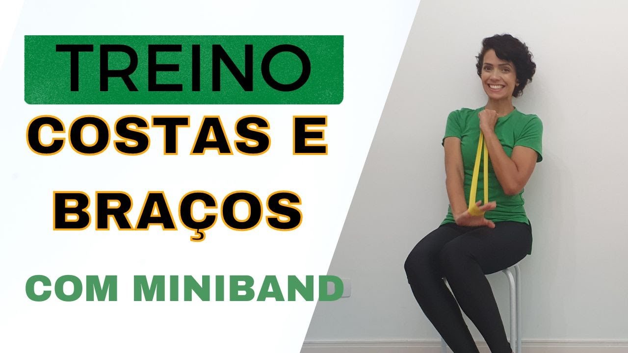TREINO COSTAS E BRAÇOS COM MINIBAND | RENATA BARROS #miniband #minibands #braçoforte