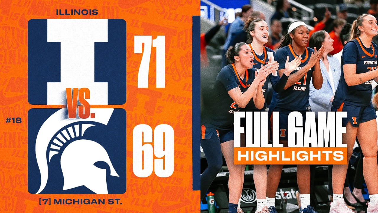 Illinois Women's Basketball | Highlights vs. [7] No. 18/17 Michigan State (3/5/26)