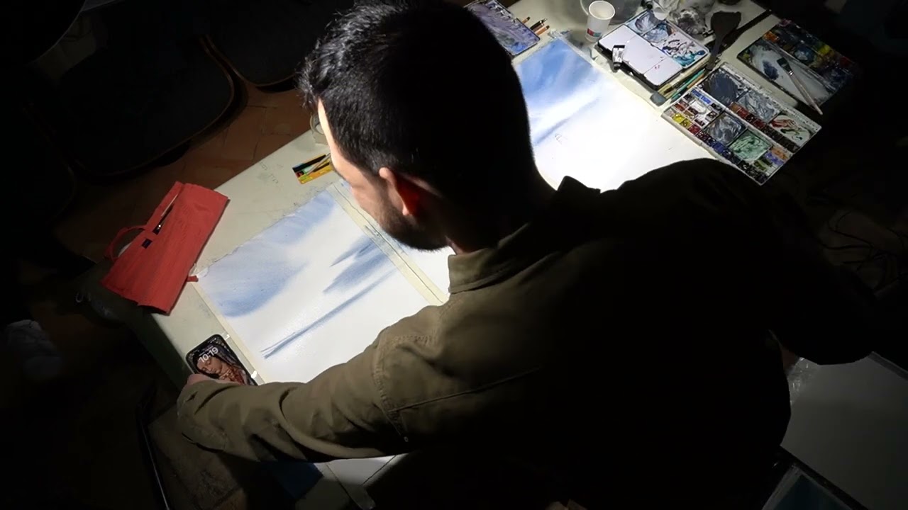 VICENTE GARCìA FUENTES, dimostrazione di pittura ad acquarello