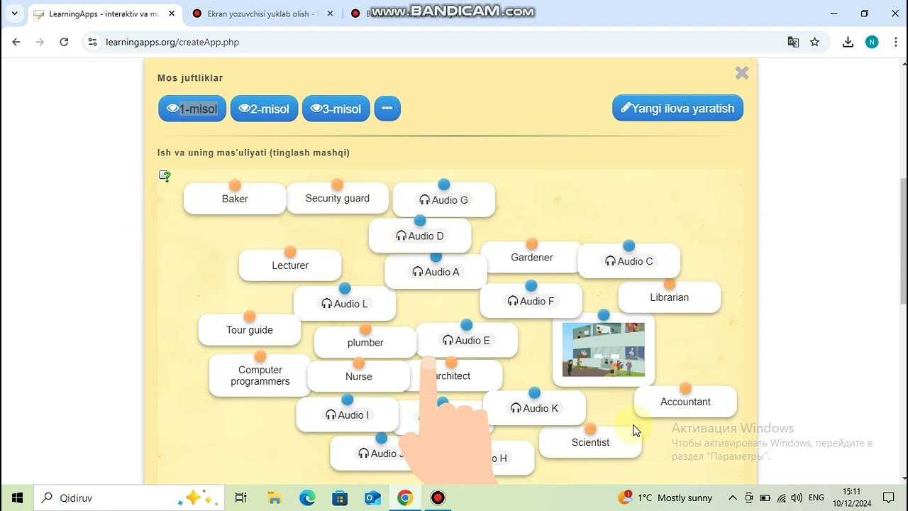 Learning apps platformasidan foydalanishni oʻrganamiz
