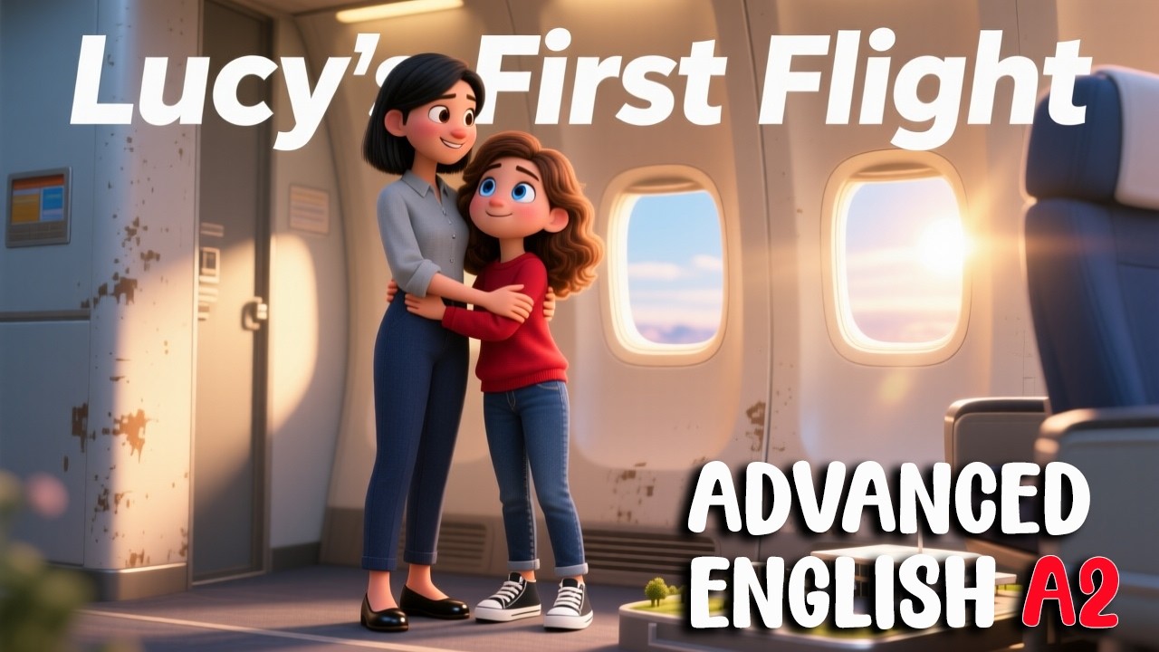 Lucy’s First Airport Trip | Simple English Story (A2 Listening)