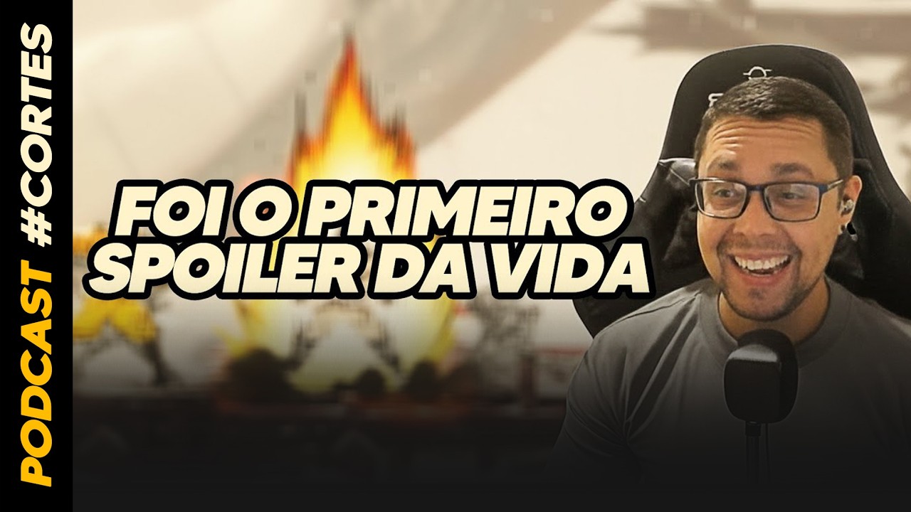 FOI O PRIMEIRO SPOILER DA VIDA DELE 😂 | #Cortes #AqueleNerdPodcast 