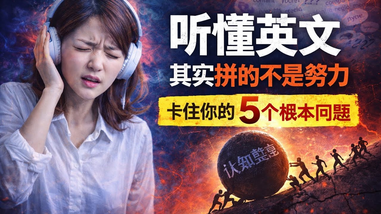 為什麼你永遠聽不懂英文？真正卡住你的，其實只有這5個底層能力