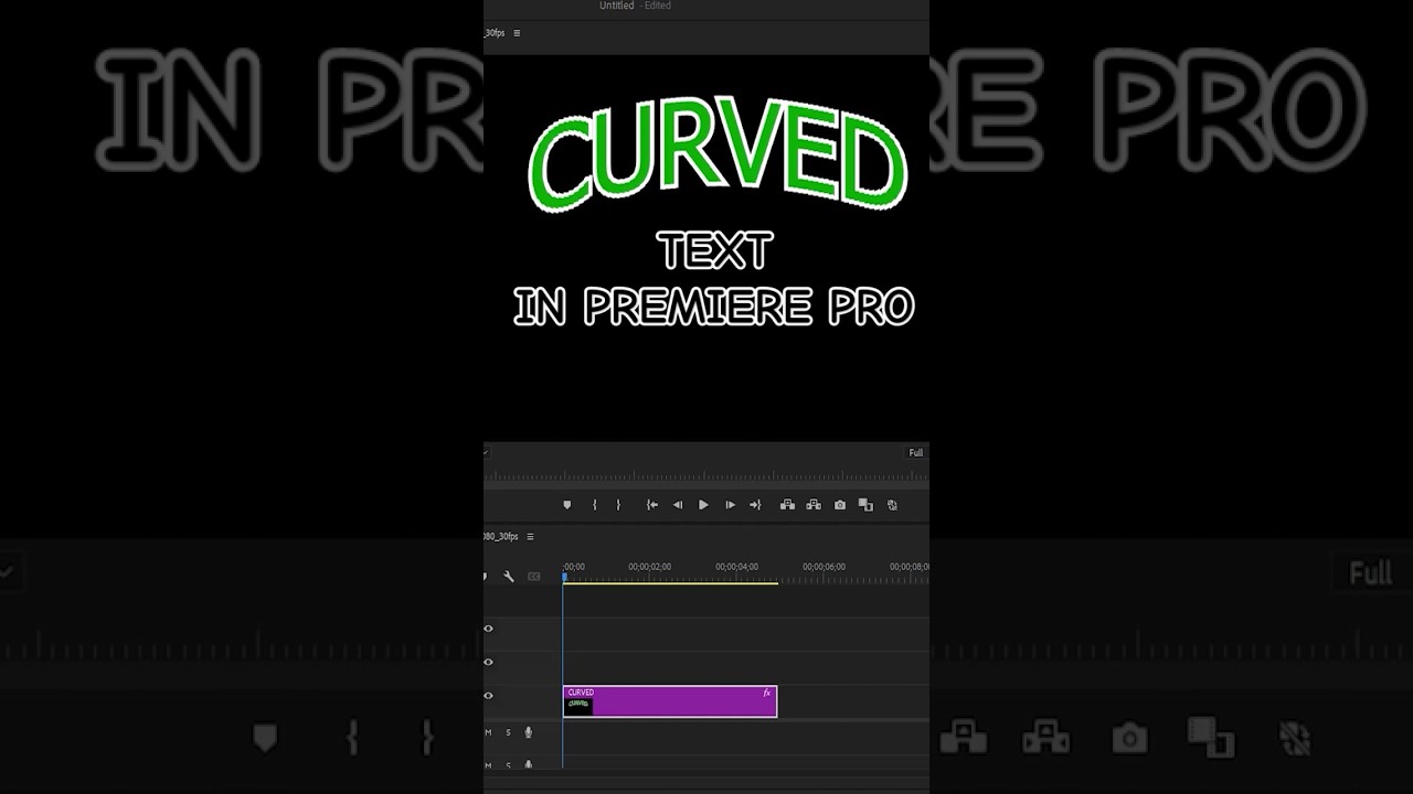 How To Create Curve Text in Premiere Pro EASY & FAST Tutorial