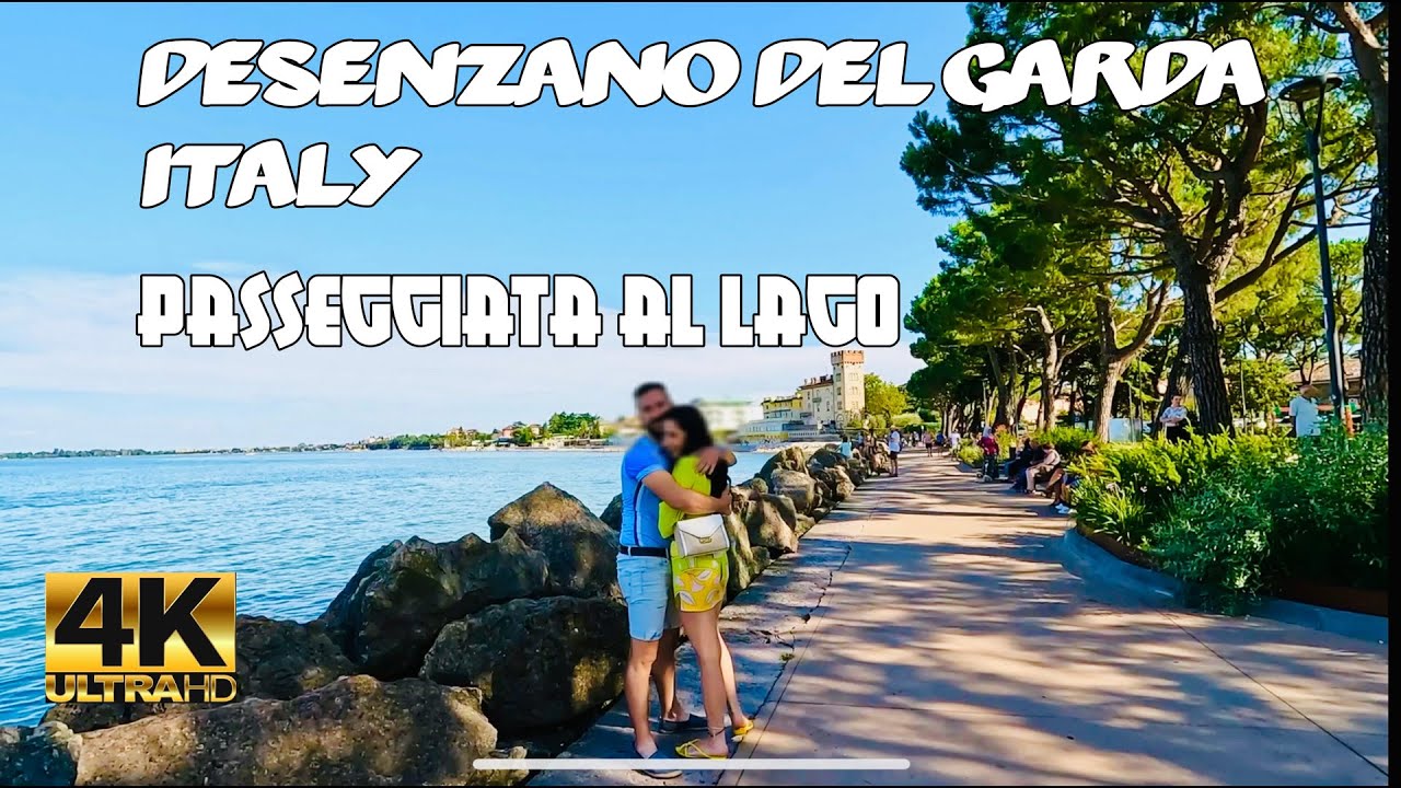 DESENZANO DEL GARDA BEACH | LUNGOLAGO WALK TOUR 4K UHD