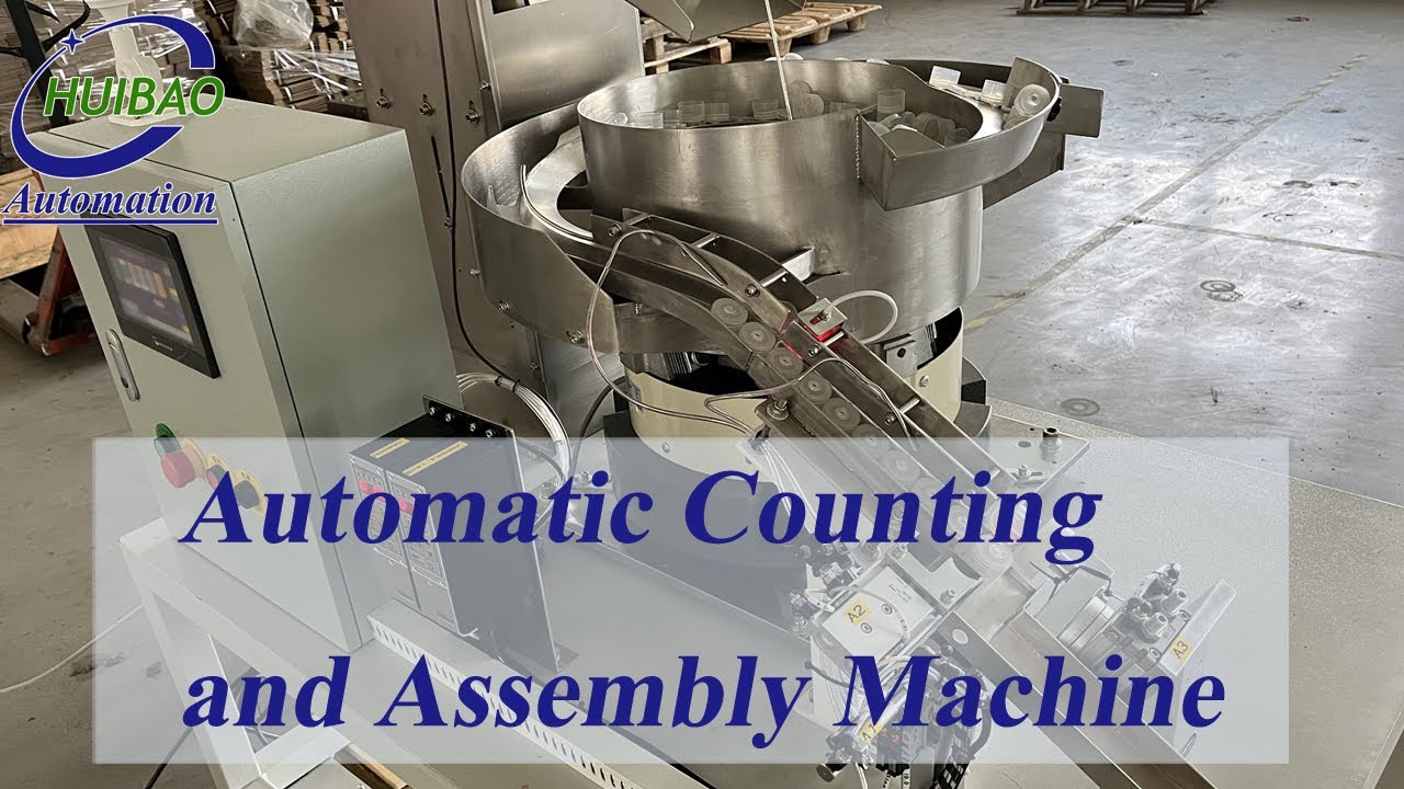 Huibao Automation- Automatic Flip Top Caps Bowl Feeder Closing Machine