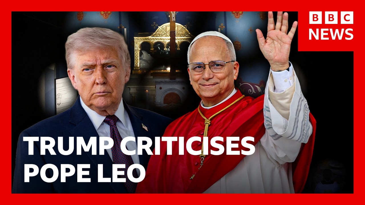 Americans react to President Donald Trump&rsquo;s feud with Pope Leo XIV | BBC News