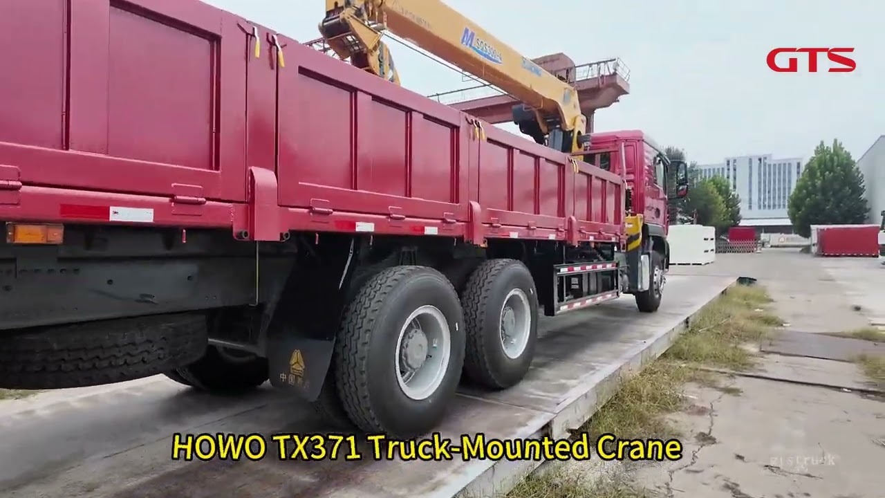 HOWO TX371 Mounted Crane Truck