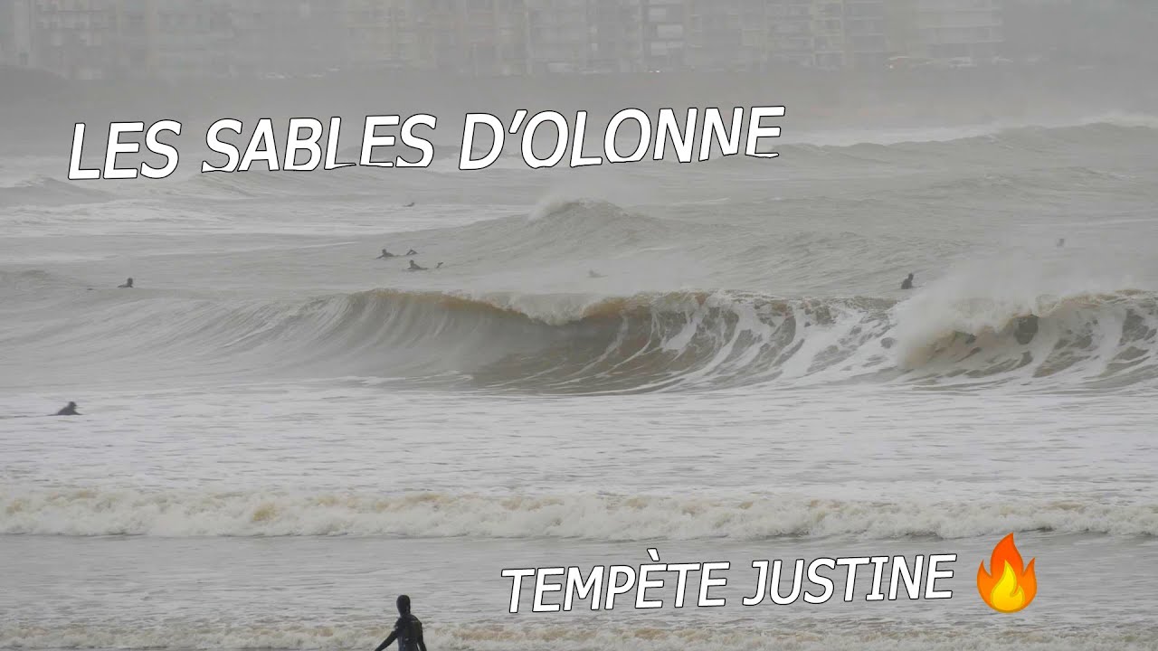 SURF DE DINGUE PENDANT LA TEMPÊTE AUX SABLES D’OLONNE ( repli ) | POV edit ( Vlog Surf )