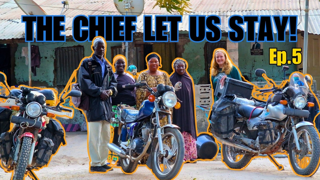 We SURVIVED staying in a Rural African Village! London to Cape Town on a Honda 125cc