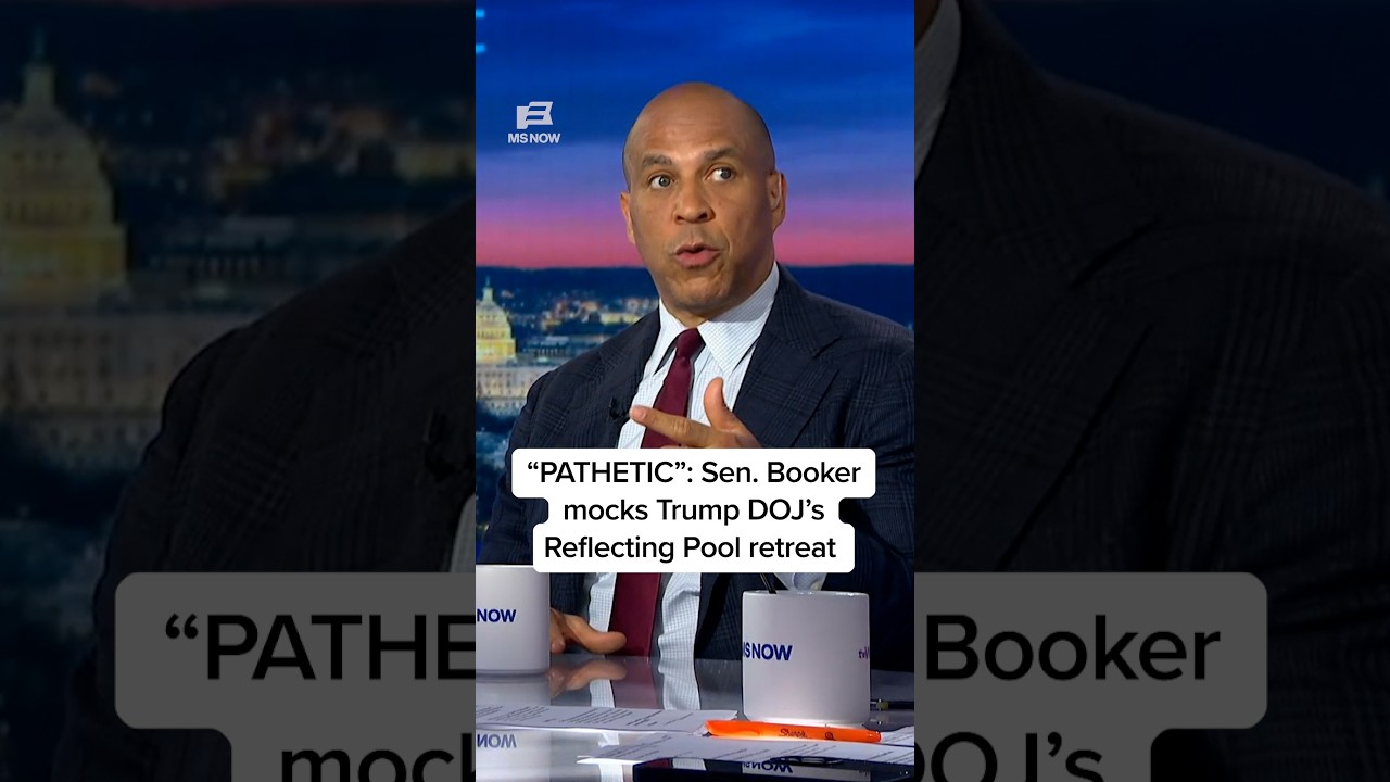 'PATHETIC': Sen. Booker mocks Trump DOJ's Reflecting Pool retreat