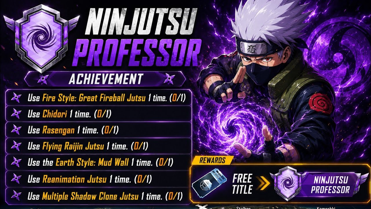 😱 How To Complete ( NINJUTSU PROFESSOR ) Achievement In BGMI / PUBG 4.5 Update | Reanimation Jutsu?