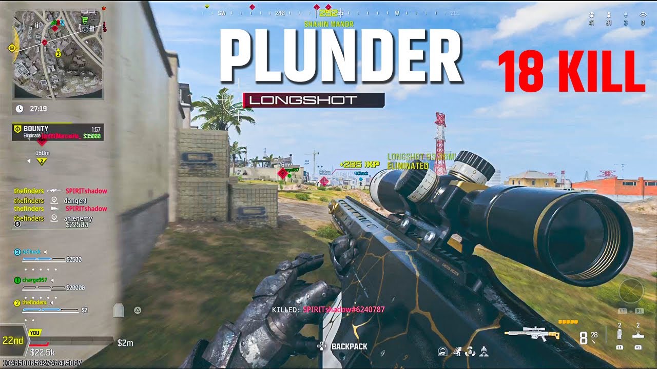 Call of Duty: Warzone - Plunder Quads Win Gameplay 18 Kill PS5 (No commentary )