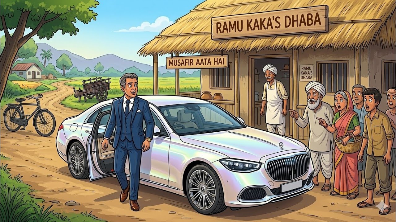 Garib Dhaba Wale Ki Madad – Agle Din Hua Chamatkar 😲 | EmotionalVillage Story #hindistories #cartoon