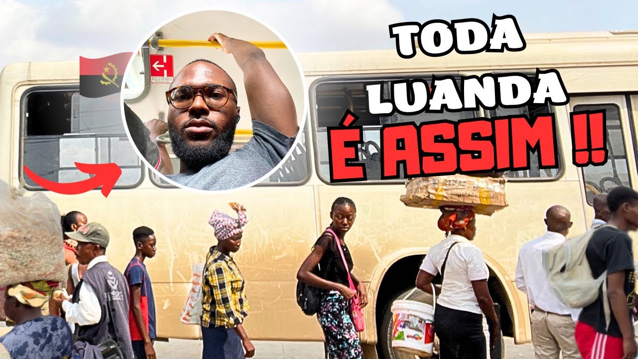 Assim são os ÔNIBUS em LUANDA I Transporte Público em ANGOLA -ÁFRICA 🇦🇴