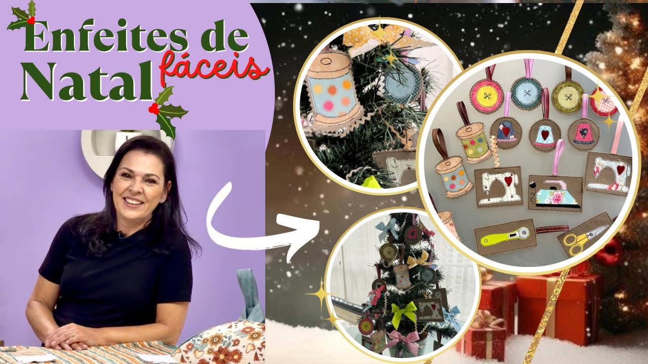 Enfeites fáceis para Árvore de Natal 