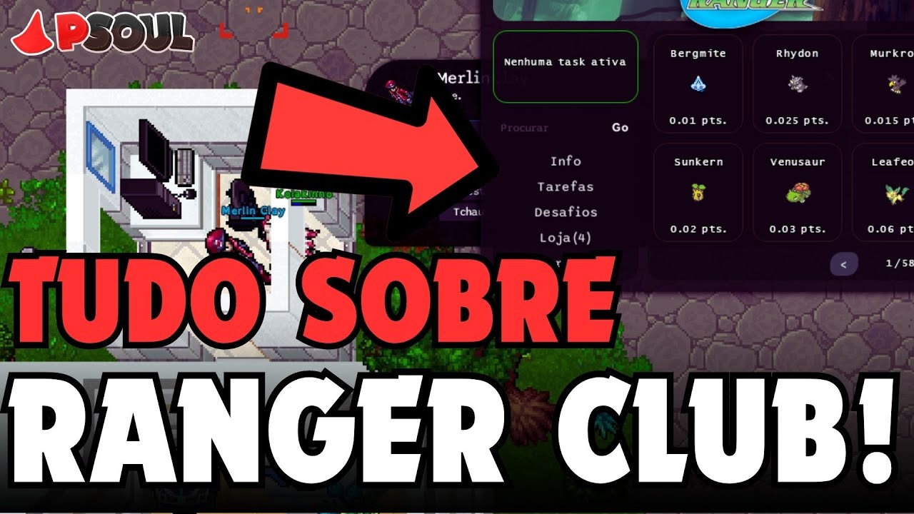 RANGER CLUB É INCRÍVEL PARA INICIANTES E LEVEIS ALTOS NO PSOUL! POKETIBIA MOBILE 2023!