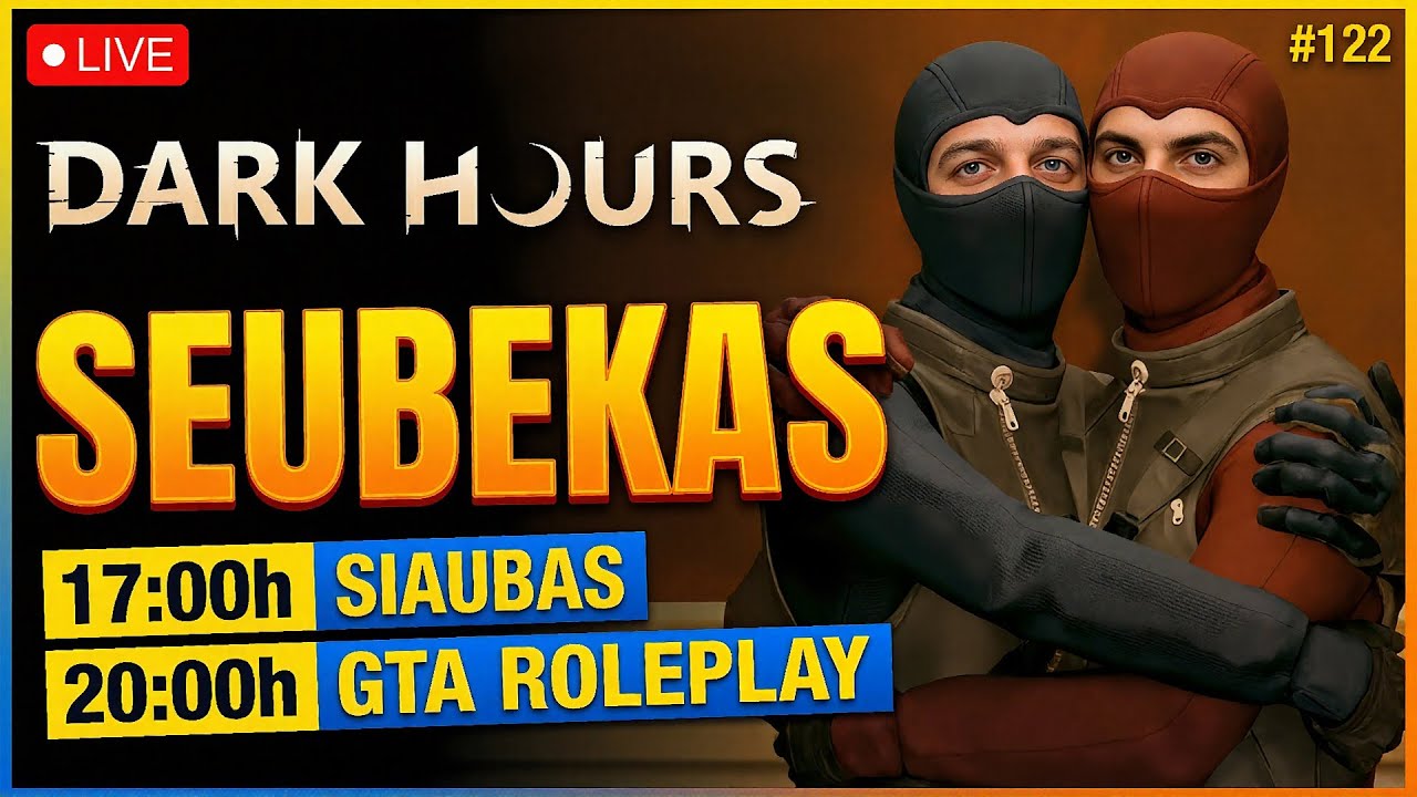 Prasibėgsime SIAUBO ŽAIDIMĄ ir dar žinoma ROLEPLAY!!! | 1️⃣2️⃣2️⃣ SD MARATONAS