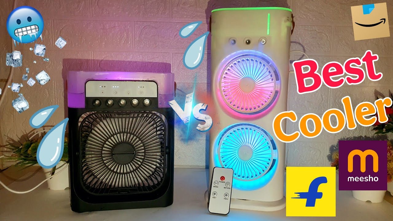 Mini AC Cooler Fan Comparison | Double Cooler Spray Fan VS Mini Cooler | Viral Mini Cooler