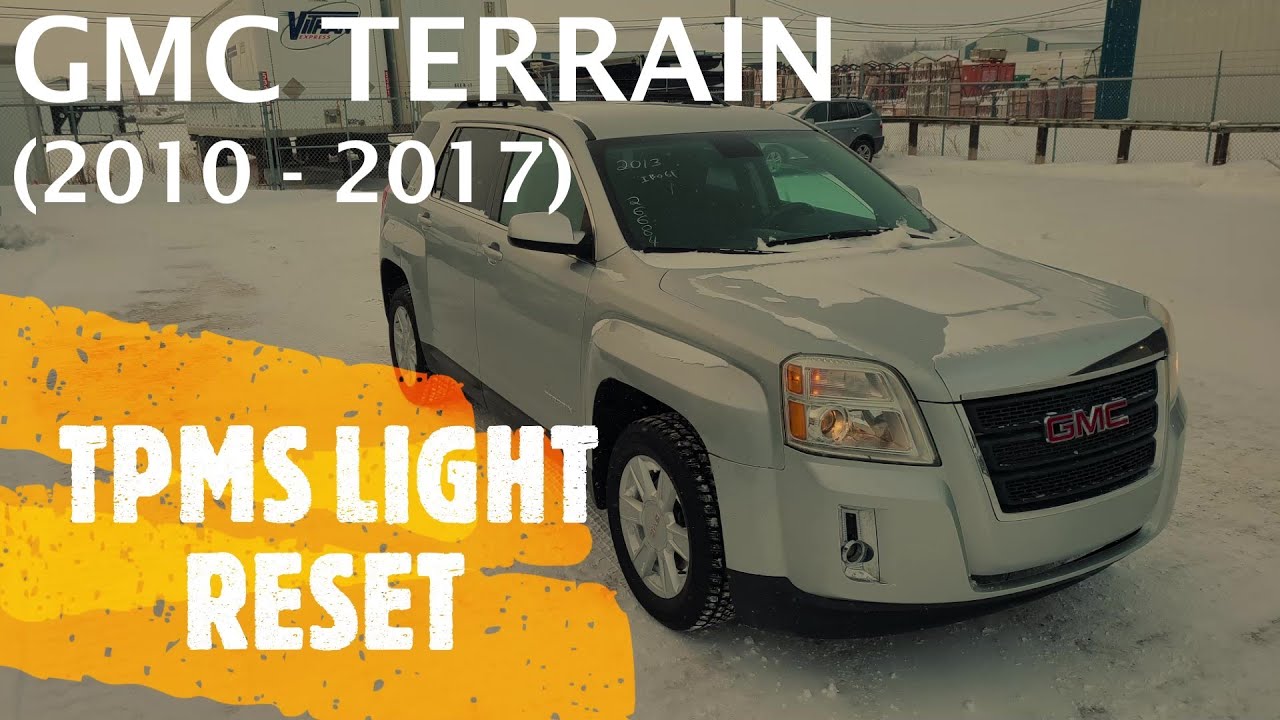 GMC Terrain - сброс/очистка индикатора давления в шинах TPMS (2010 - 2017)