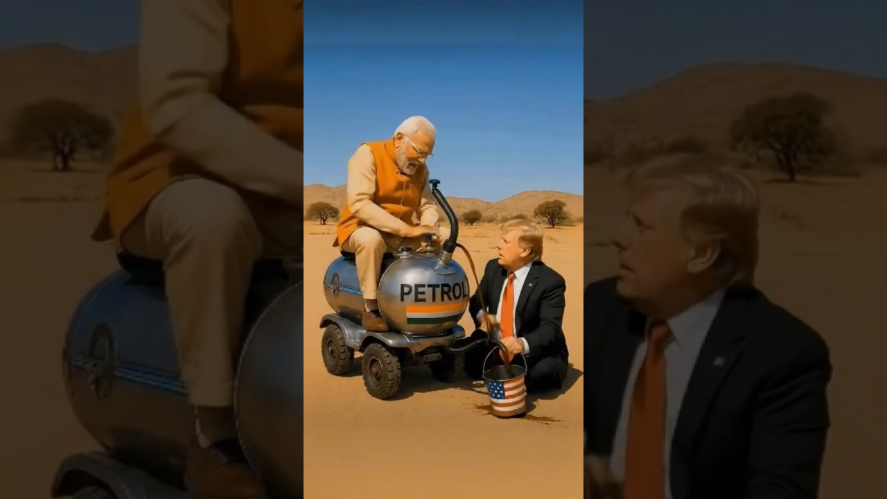 Trump and Modi in Controversial Tariff Gesture | Political SymbolismExplained#politicalhumor#funny