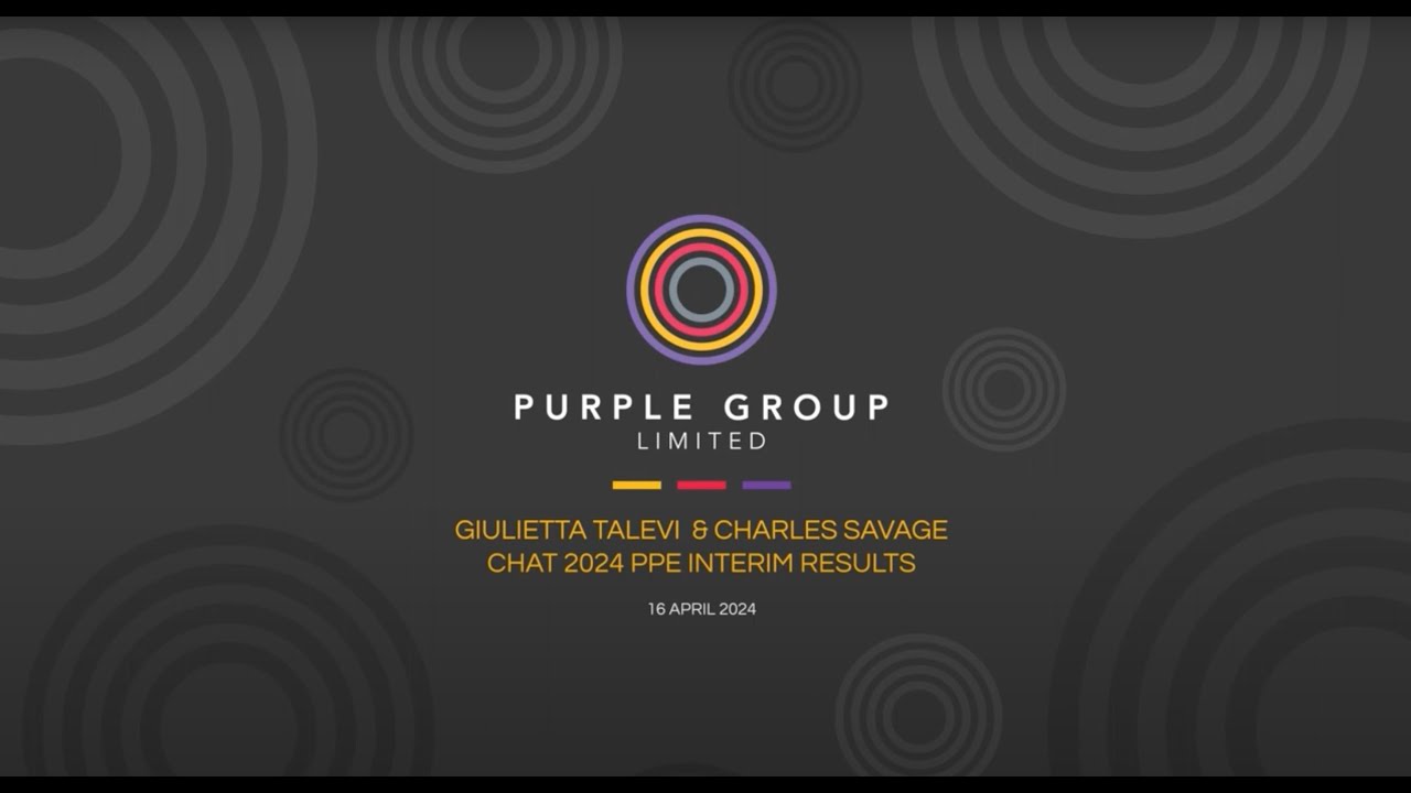 Purple Group Interim Results 2024: Giulietta Talevi interview with Charles Savage