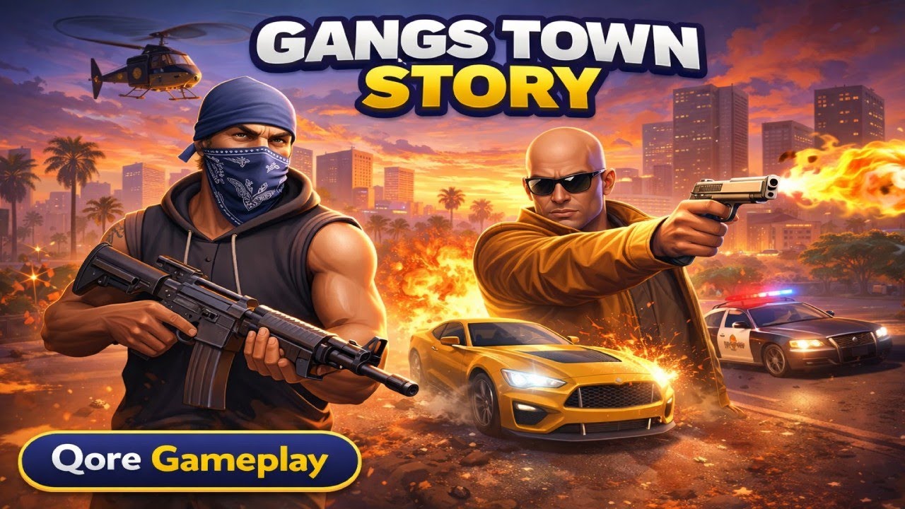 Gangs Town Story | Open World Crime Action, Missions & Chaos Gameplay (Android/iOS)