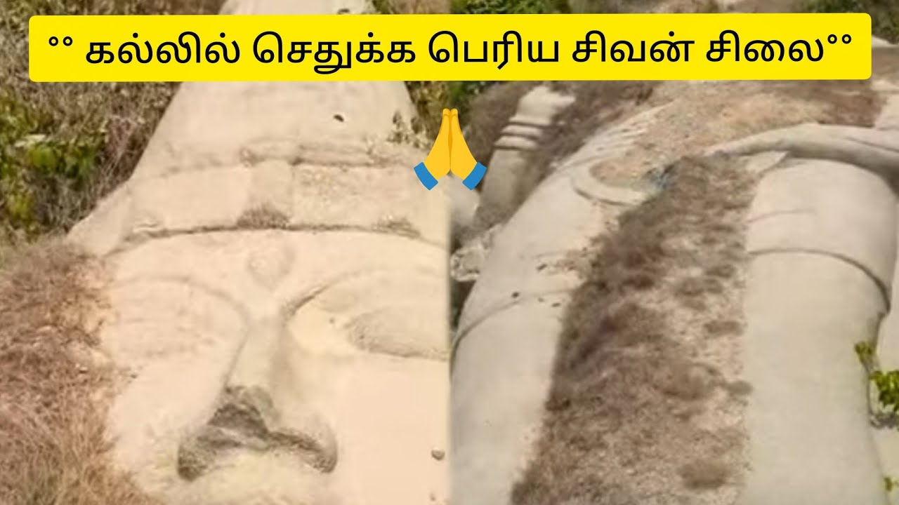 ராணிப்பேட்டையில் கல்லால் செதுக்க பெரிய சிவன் சிலை🔱Ranipet Ep-11 #ranipet #shiva #statue #old #god