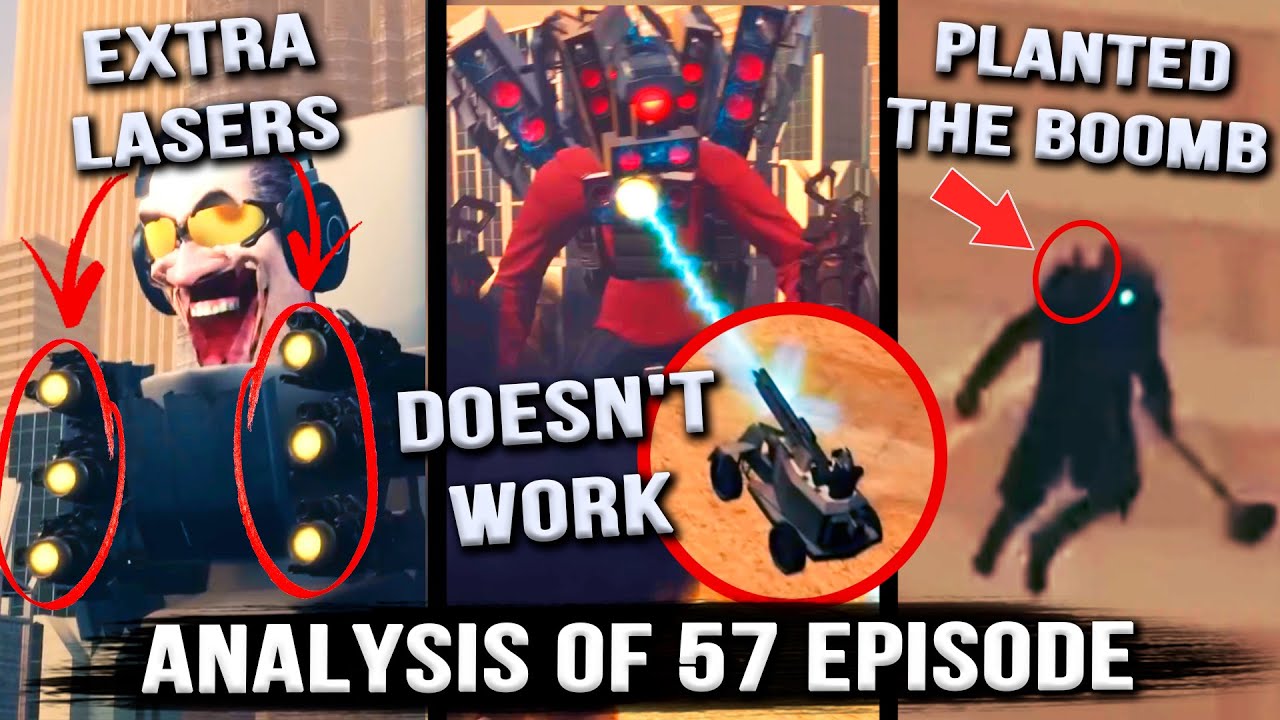 PLUNGERMAN IS ALIVE! Episode 57 Skibidi Toilet ALL SECRETS & Easter Eggs (1-57 Analysis & Theory)