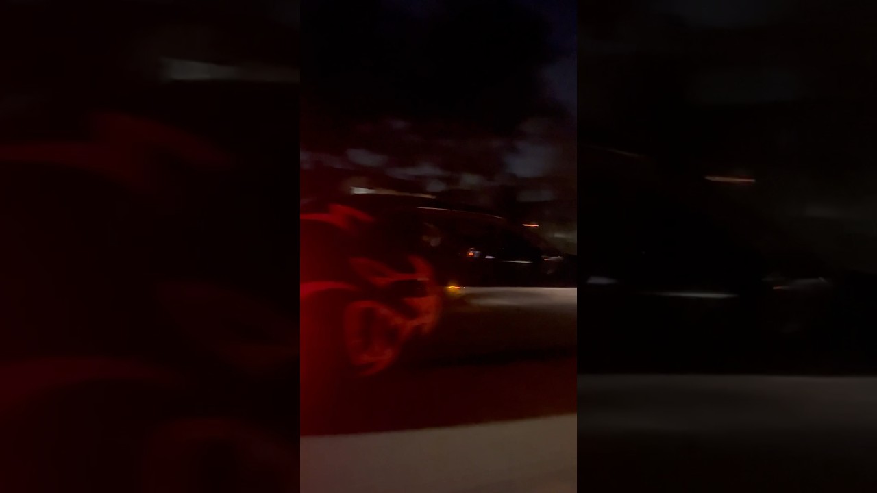 CATLESS HELLCAT CHALLENGER FLY BY 🚀 🚗💨 #hellcat #moparornocar #challengercrew #dodgenation