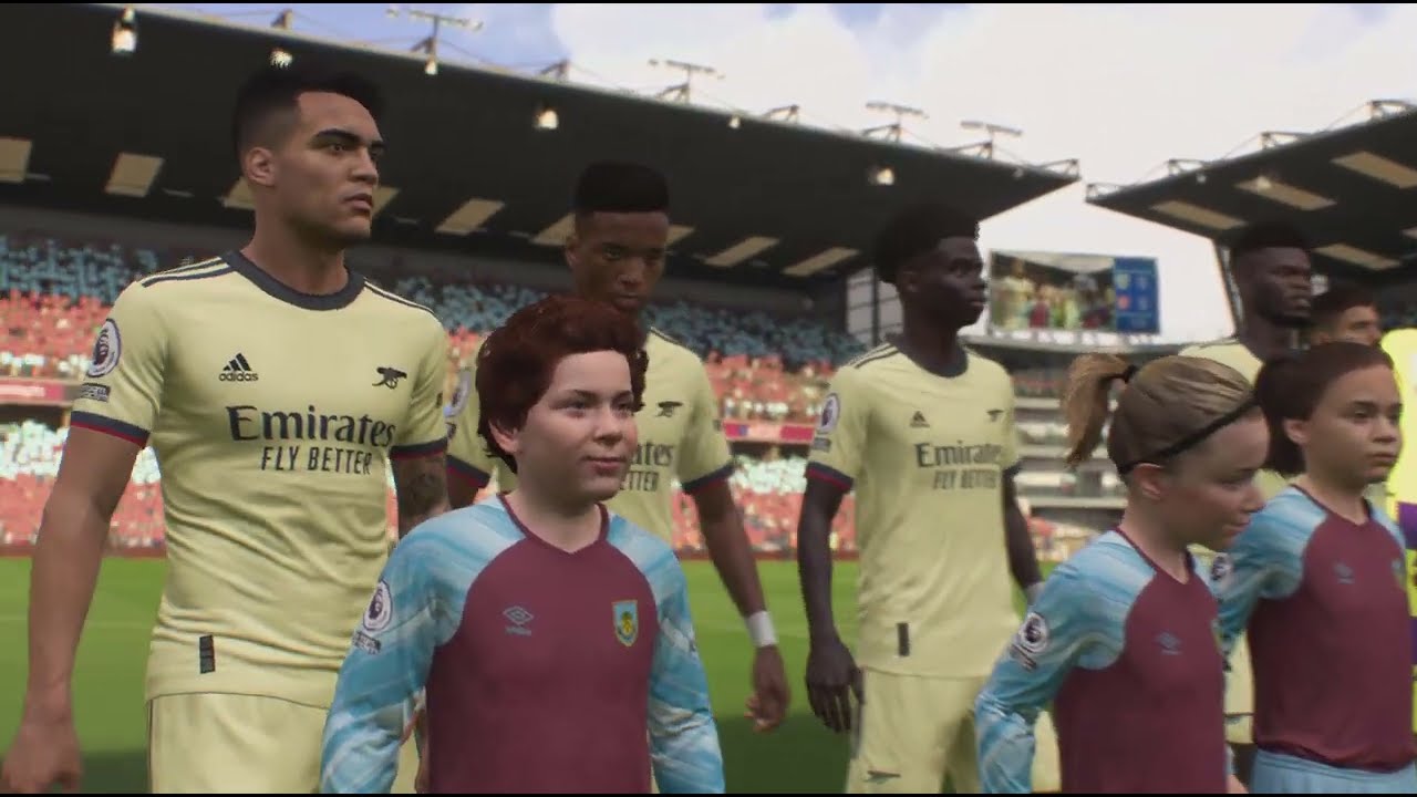 FIFA 22 (PS5)  Ретроспектива ( геймплей Симуляция) Апл Бернли-Арсенал 5 тур