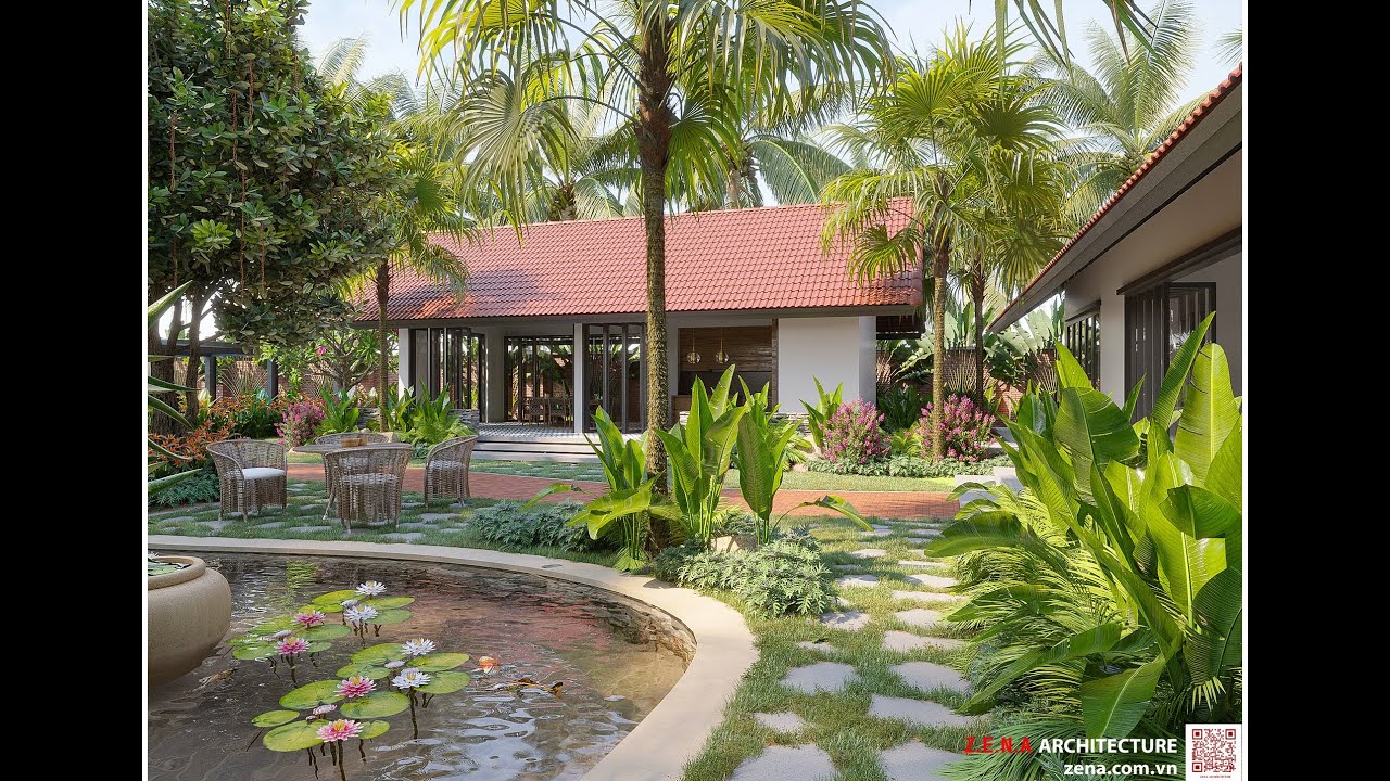 Mẫu nhà vườn đẹp xu hướng 2025 làm nơi nghỉ dưỡng chữa lành #nhadep #nhavuondep