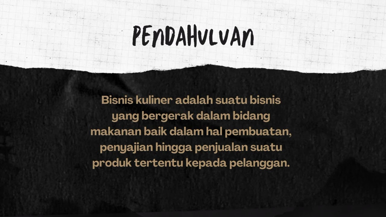 dasar dasar industri kuliner