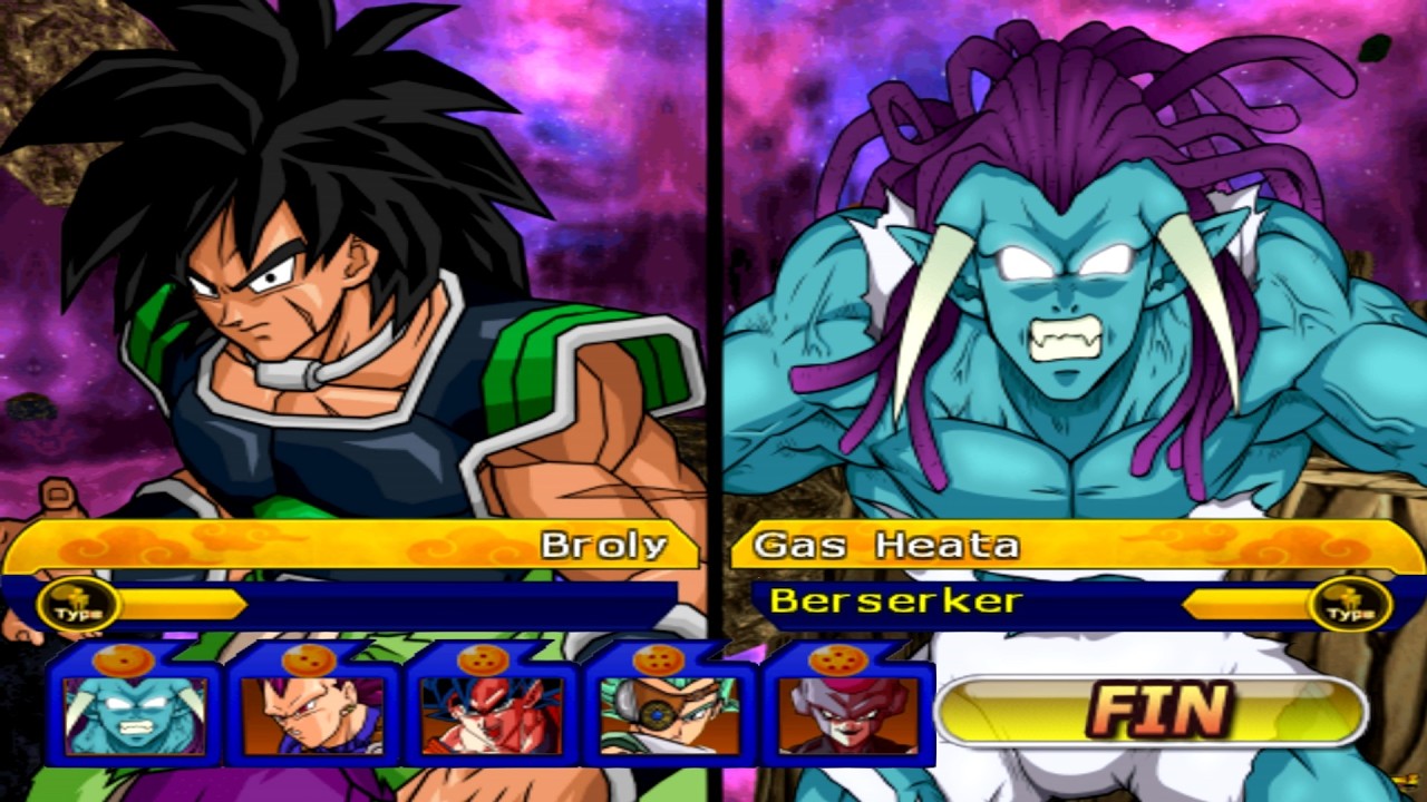 TEAM BROLY SSJ LEG VS TEAM GAS HEATA EN DRAGON BALL Z BUDOKAI TENKAICHI 3 MODS NUEVA ISO DB GAMEPLAY