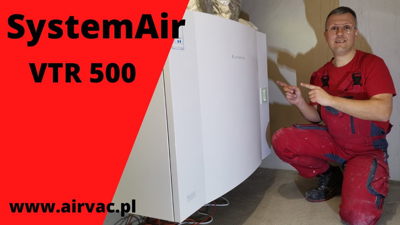 SystemAir VTR 500 - rekuperator z wymiennikiem obrotowym.