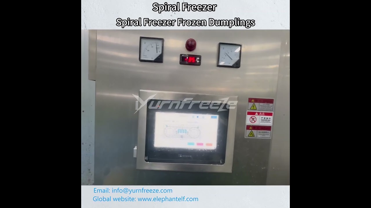 IQF Spiral Freezer Frozen Dumplings