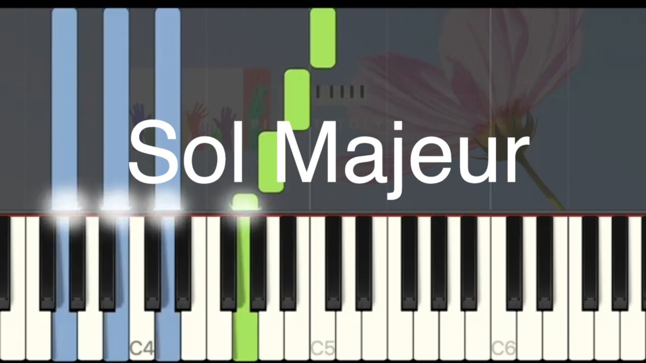 Gamme - Sol Majeur - Easy piano tuto