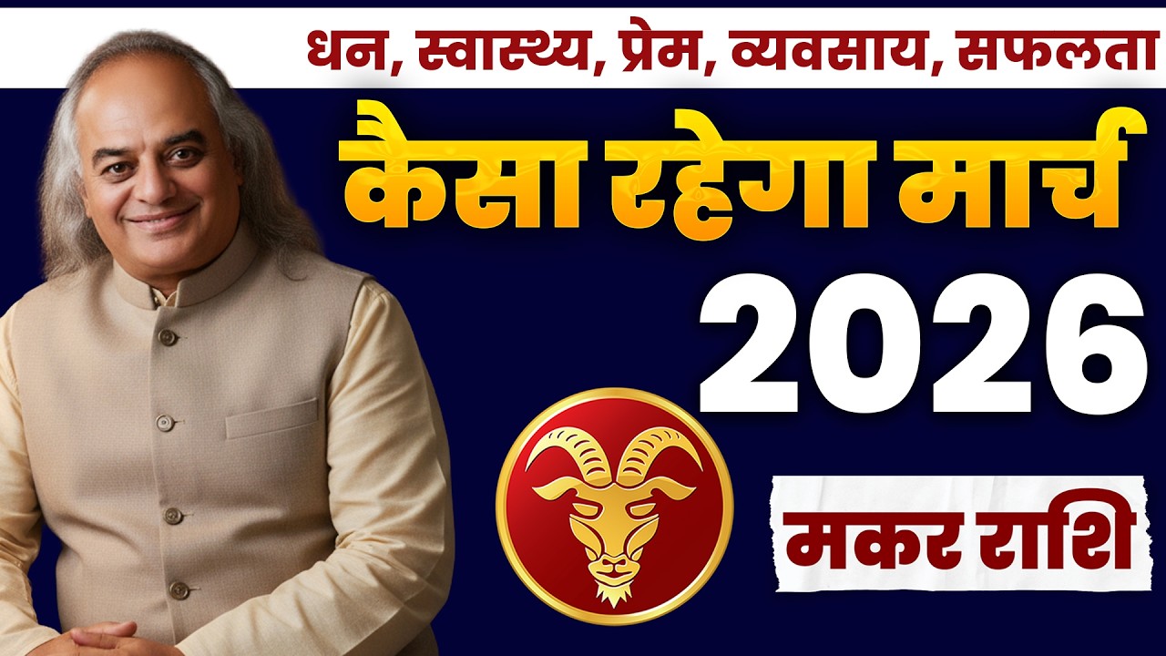 Makar (Capricorn): Makar Rashi March 2026 | मकर राशि: शनि की चाल और आपका भाग्य! मार्च राशिफल.