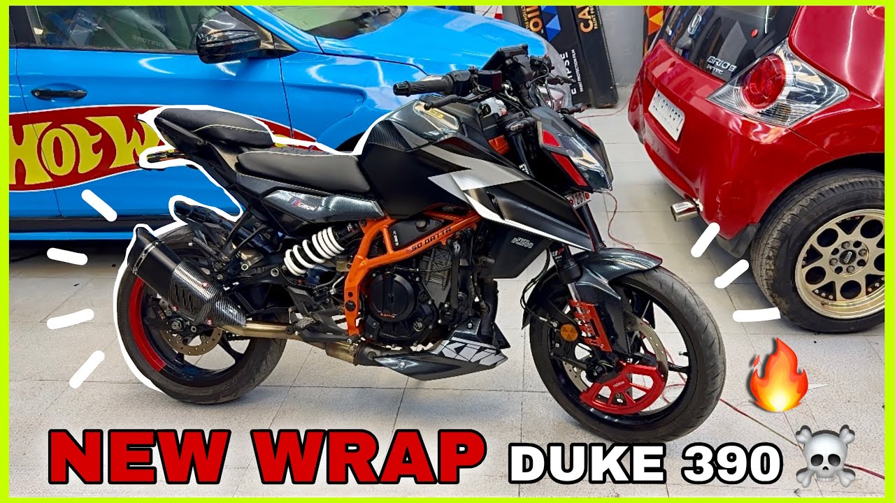 NEW CUSTOM WRAP FOR MY DUKE 390 GEN 3 #bikerlife #ktmduke #ktmduke390modified #rider #ktmduke390 